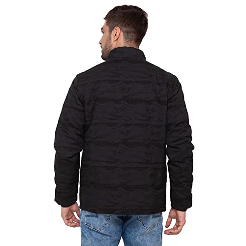 Image of Spykar Jet Cotton Standard Length Full Sleeve Casual Jacket For Men