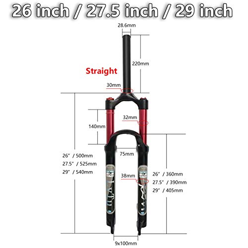 LvTu Lega di Magnesio Bicicletta Forcella MTB