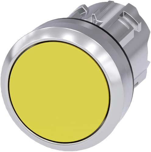 Bouton poussoir rond 22 mm SIRIUS ACT 3SU1050 0AB30 0AA0 jaune métallique momentané - vue 2