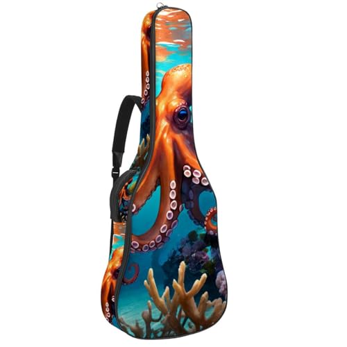 Housse de transport imperméable pour guitare acoustique 42.9x16.9 in anti-pluie