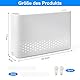 APOMOONS Router Schrank Router Verstecken Router Box Router Aufbewahrungsbox Wandhalterung Router Regal Wifi Schrank WiFi-Rack Wanddekoration Kabel Verstecken Wand WLAN WandbehäNge Weiß 25.6*17*5.4cm