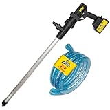 Pompa beczkowa na olej napędowy, pompa oleju, pompa przelewowa, samozasysająca, zestaw (21 V, 450 W, akumulator aluminiowy zestaw)