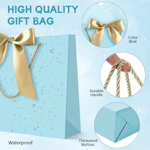 Image of JMANNI Gift Bags with Handles, 13 inch Medium Gift Bags with Tissue Paper