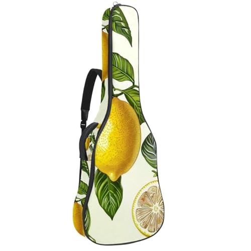 Sac de transport pour guitare basse 101,6 cm housse guitare acoustique imperméable jaune