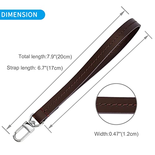 Image of VanEnjoy Wristlet Keychain Cellphone Genuine Leather Hand Strap