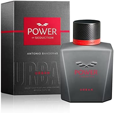Antonio Banderas Perfumes - Power of Seduction Urban, Eau de Toilette for Men - Long Lasting - Elegant, Masculine and Sexy Fragance - Citrus, Woody and Vanilla Scent- Ideal for Day Wear - 3.4 Fl Oz