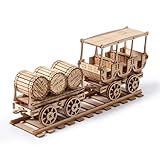 Hallisun 3D木製パズル 大人向け 14歳+ 組み立て立体パズル 車 ワイントラック Wine truck 動くメカニカル クラフト手芸 DIY 機械式 ウッドパズル おもちゃ 趣味 クリスマス バレンタインデー ヴィンテージ 装飾 自宅 インテリア 誕生日ギフト プレゼント イラスト組立説明書付き 278 pcs