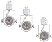 Cloudy Bay LED Track Light Head,CRI90+ Warm White Dimmable,Adjustable Tilt Angle Track Lighting Fixture,8W 40° Angle for Accent Retail,White Finish,Halo Type- 3 Pack