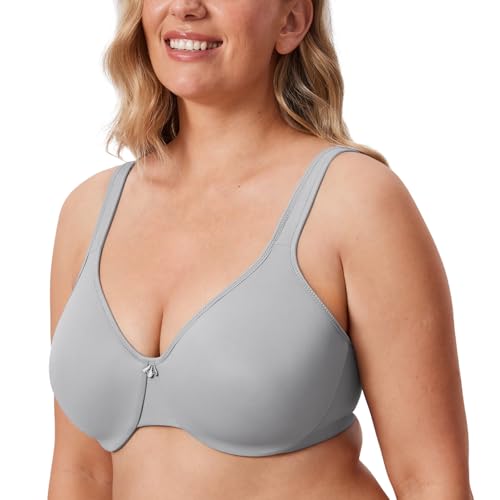 Image of DELIMIRA Women's Minimizer Plus Size Underwire Bras | Smooth, Full Coverage, Seamless, Tshirt Bra