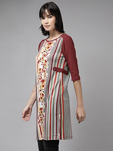 Image of Aarika Women's Regular Fit Shirt (TP-WL-W-M-12157 Maroon M)