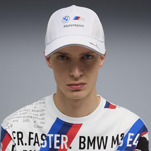 PUMA BMW M Motorsport Team Baseball Kappe – Weiß – Einheitsgröße – Ansicht 3