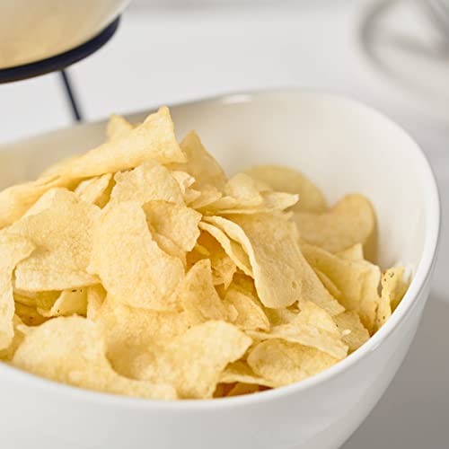 Gomakren 3 Tiered Oval Serving Bowl With Collapsible Metal Rack, Thanksgiving Bowls Dishes, Dessert Appetizer, Candy Chip Dip, Fruit, Vegetable Bowl Set, White Serving Dishes For Entertaining (Black) #TOP5