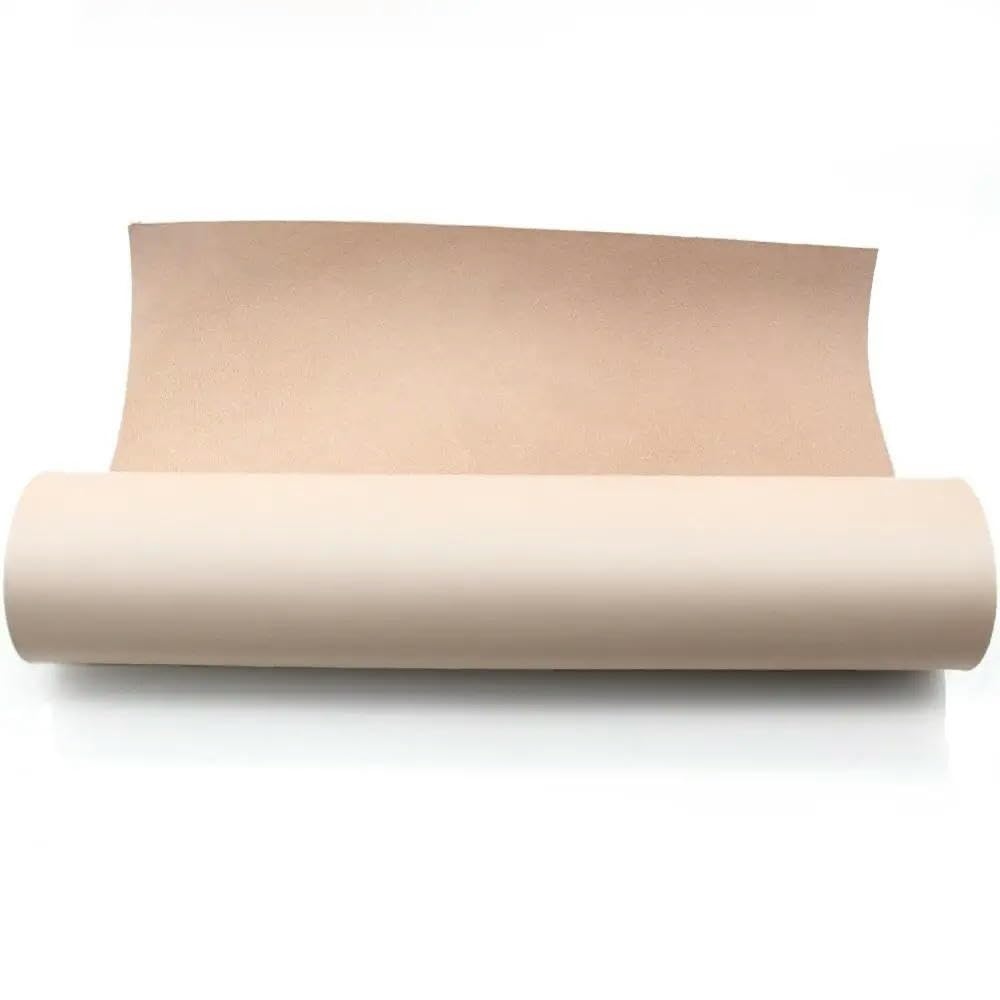 Gegerbtes Lederstück aus echtem Leder, vollnarbiges Rindsleder, originales gelbes DIY-Lederhandwerk, das Brieftaschenmaterial herstellt