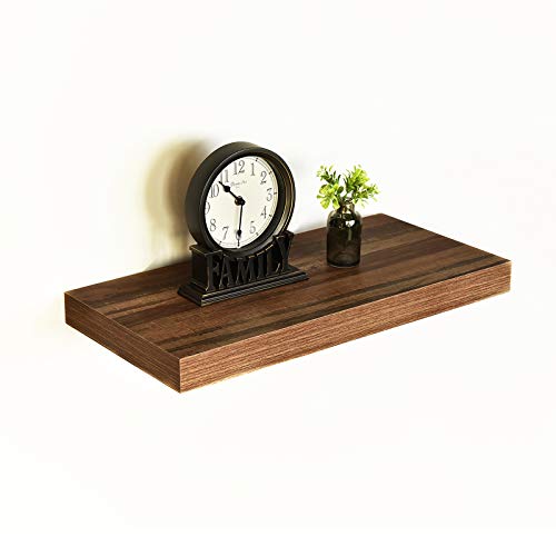 WELLAND 12" Deep Wall Shelves, Floating Wall Shelf Large Floating Shelves, 23.62" L x 11.81" D x 2" T, Deeper Than Others, Retro