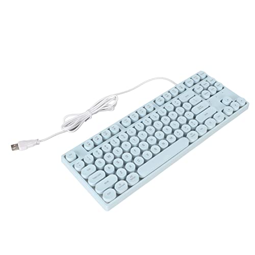 Teclado Mecánico Yunseity 87 Keys USB Retro RGB