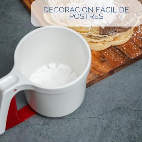 Miniatura 5 de Westmark Tamiz Para Harina Y Azúcar En Polvo, Con Mango, Plástico, Blanco Rojo, 32142270
