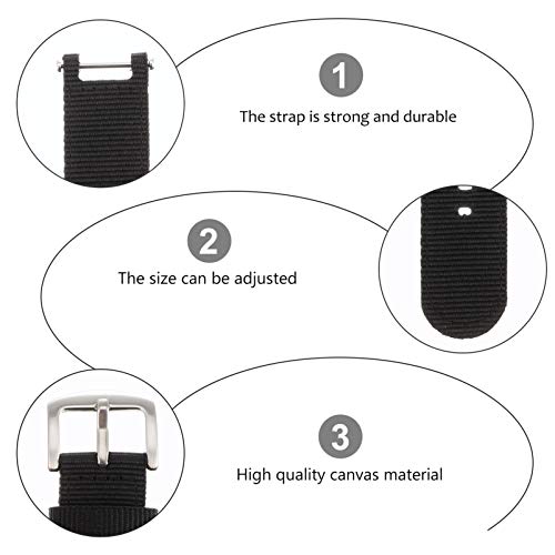 VILLCASE Relógio de Tiras de Lona de Faixas de Relógio de Substituição de Liberação Rápida Compatíve