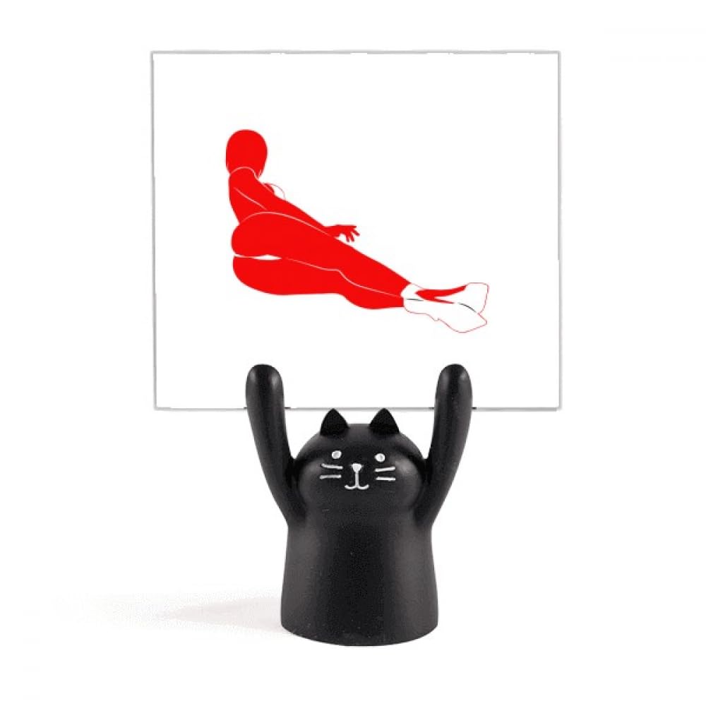 Support de mémo chat noir, le cadeau idéal pour femme