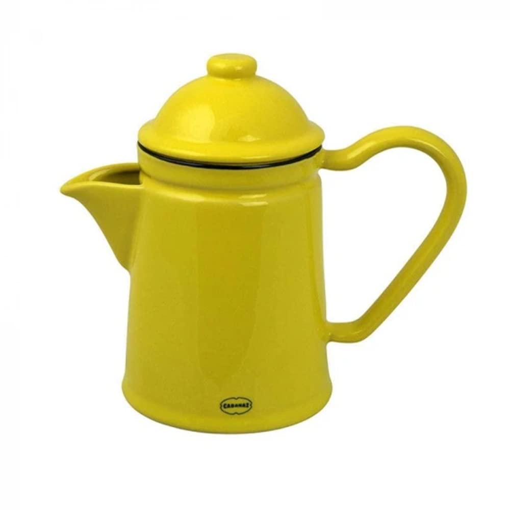 Ceramic 2 Cup Tea & Coffee Pot in Sunny Yelow - 1201454