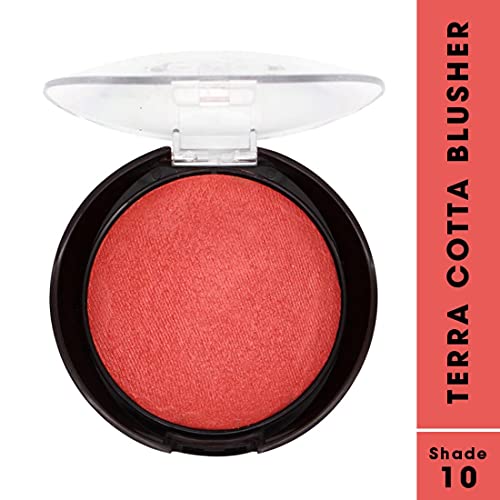 Image of FASHION COLOUR Waterproof Tera Cotta Blusher | Long Lasting, Lightweight Makeup Blusher for Face | Excellent Blending Powder | Creamy | 16g | Shade 10