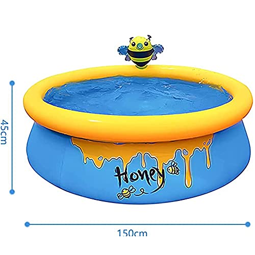 FHISD Aufblasbarer Pool für Kinder, verdicken PVC rundes Planschbecken für Kinder, auslaufsicheres Wasser Familienpool… – Bild 3