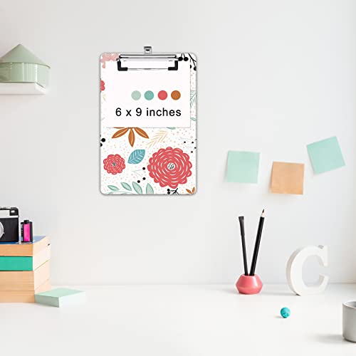 Image of Small Plastic Clipboard 6 x 9 in, Standard A5 Size Fashion Clip Board