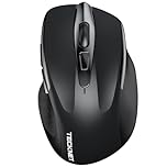 TECKNET Bluetooth Mouse, 4800DPI Wireless Mouse Computer Silent Click USB Mice Bluetooth 3.0/5.0 and 2.4GHz Connectivity with 6 Adjustable DPI, 30 Months Battery Life Cordless Mouse for Laptop