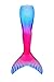 Fin Fun Limited Edition Mermaid Tail for Swimming for Girls and Kids with Monofin, 12, Maui Splash