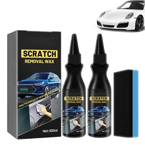 2PCS Car Scratch Removers, Removes Deep Car Scratches, 2025 New Scratch Remover, Scratch Remover Kit for Cars, Car Scratch Repair Paste for Cars Paint Scratches Repair Polishing Wax