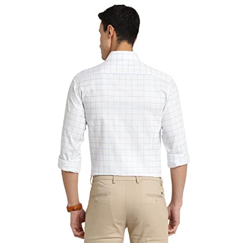 Image of Indian Terrain Men's Checkered Slim Fit Shirt
