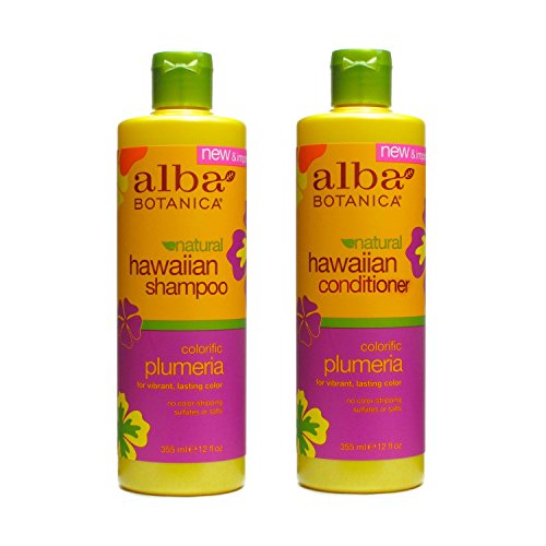 Alba Botanica Shampoo 12 oz and Conditioner 12 oz (Plumeria)