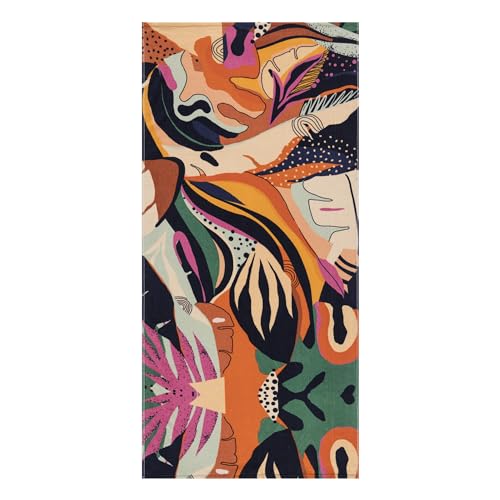 Maisonette Strandtuch 100% Baumwolle Groß - Reise Strandlaken Schnelltrocknend - Strandbadetuch Leicht Für Damen und Herren - (75x150 cm), Freya