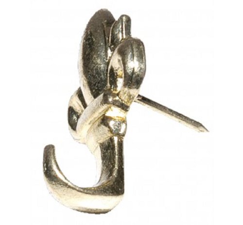 Image of Hillman AnchorWire Gilt Gold Steel Picture Hook Push Pin 3 pk 20 lb.