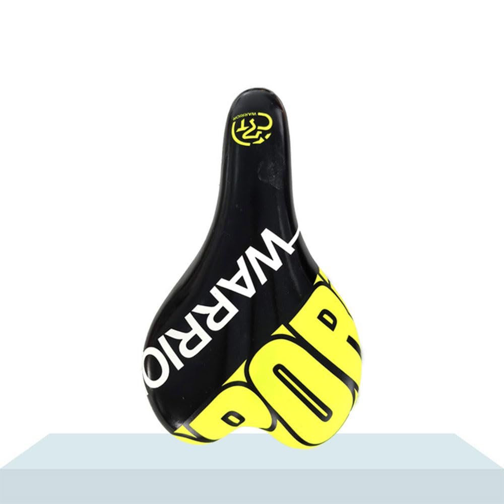Kids Bike Seat Kids Comfortable Bike Saddle Easily Install for Girls Boys Child Cycing Replacement Cushion (yellow)