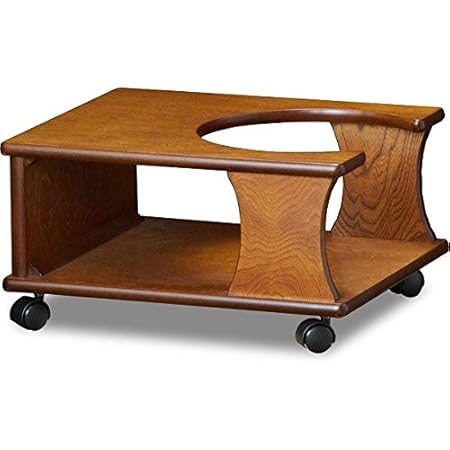 Amazon Co Jp ワゴン キャスター リモコン収納部付き 人気 住まい 桐ポットワゴン トレー付き ブラウン ドラッグストア