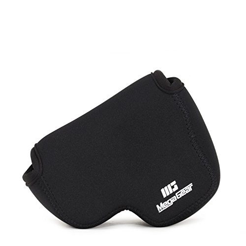 MegaGear Nikon Coolpix L340 MG784 - Funda de Neopreno Ultraligera para cámara, con mosquetón, Color Negro, MG784