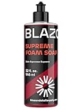 BLAZON Supreme Foam Soap (XL 32 oz) Insanely Foamy Streak-Free Car Wash Soap for Max Cleaning Power- Foam Cannon, Gun, or Bucket Wash- Cars, Trucks, RVs, Boats, More– Strawberry Banana Scent