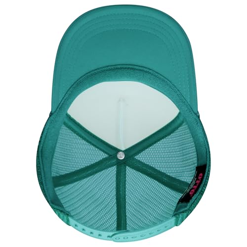 Image of OTTO Polyester Foam Front 5 Panel High Crown Mesh Back Trucker Hats in 97, Bulk, Wholesale
