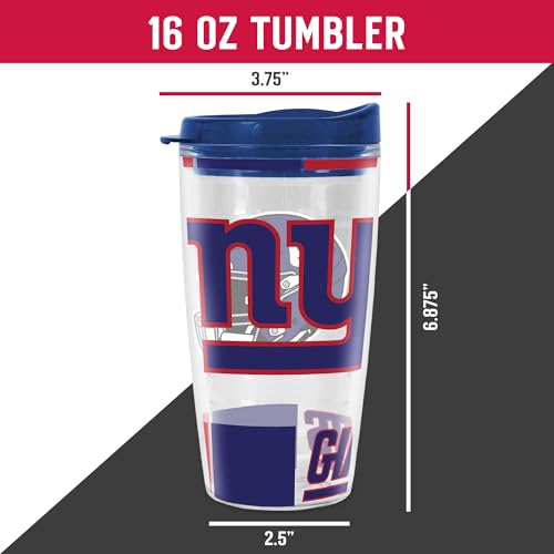 Image of Rico Industries NFL Football Double Wall Classic 16oz Or 20oz Tritan Tumbler W Lid