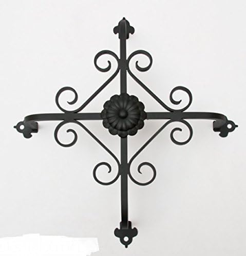 Exterior Decorative Iron Speakeasy Grill | Scroll Accents