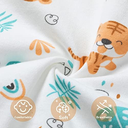 beeweed Baby Sleeping Bag 1.5 Tog, 100% Cotton Soft Wearable Blanket, Unisex Sleeveless Baby Swaddle Sack for Toddlers, 2 Way Double Zip, All Seasons Baby Sleep Bag for 6-18 Months