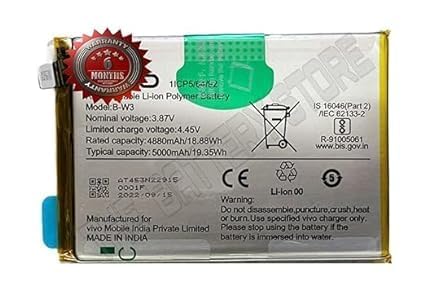 Image of Original B-W3 Battery for Vivo Y22 V2207, Y22S V2206 Battery with 6 Month Warranty** (Sep41)