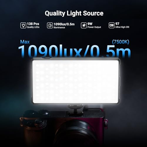 NEEWER Basics SL90C Full RGB LED Camera Video Light with Desk Tripod Stand - image 5