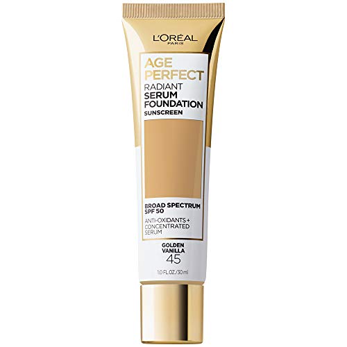 L’Oreal Paris Age Perfect Radiant Serum Foundation with SPF 50, Golden Vanilla, 1 fl. oz.