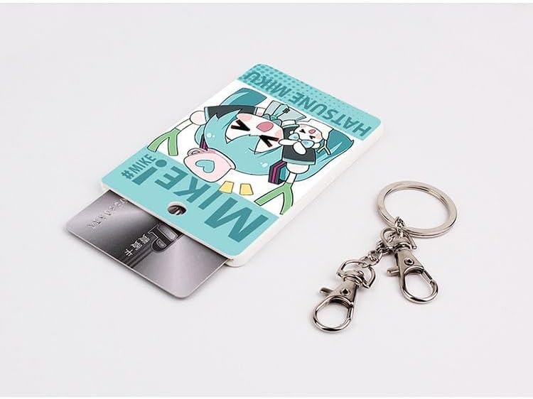 Amazon.co.jp: QLP 初音ミク パスケース ICカードケース 定期入れ 社員