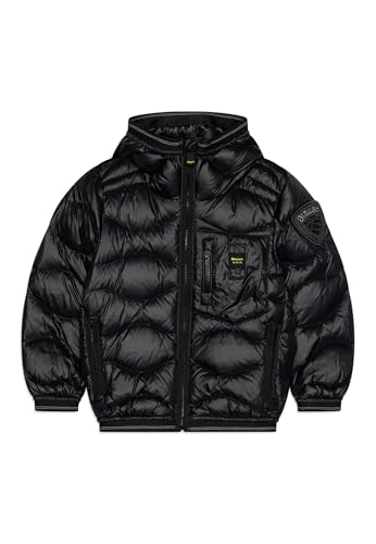 Motivo ad onde Blauer Giubbotto Piumino Nero a Onde (IT, Età, 10 anni, Regular, Bambino, Nero)