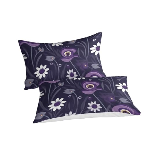 Housse de couette fleurs microfibre zippée : finis les lits défaits - 3