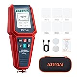 AstroAI Paint Thickness Gauge for Car, Coating Tester for Check The Car's Original Coating for Used Car Buyers, with Limit Alarm, 4-Direction Rotating Screen, Resol 0.01mil F/NF Measuring