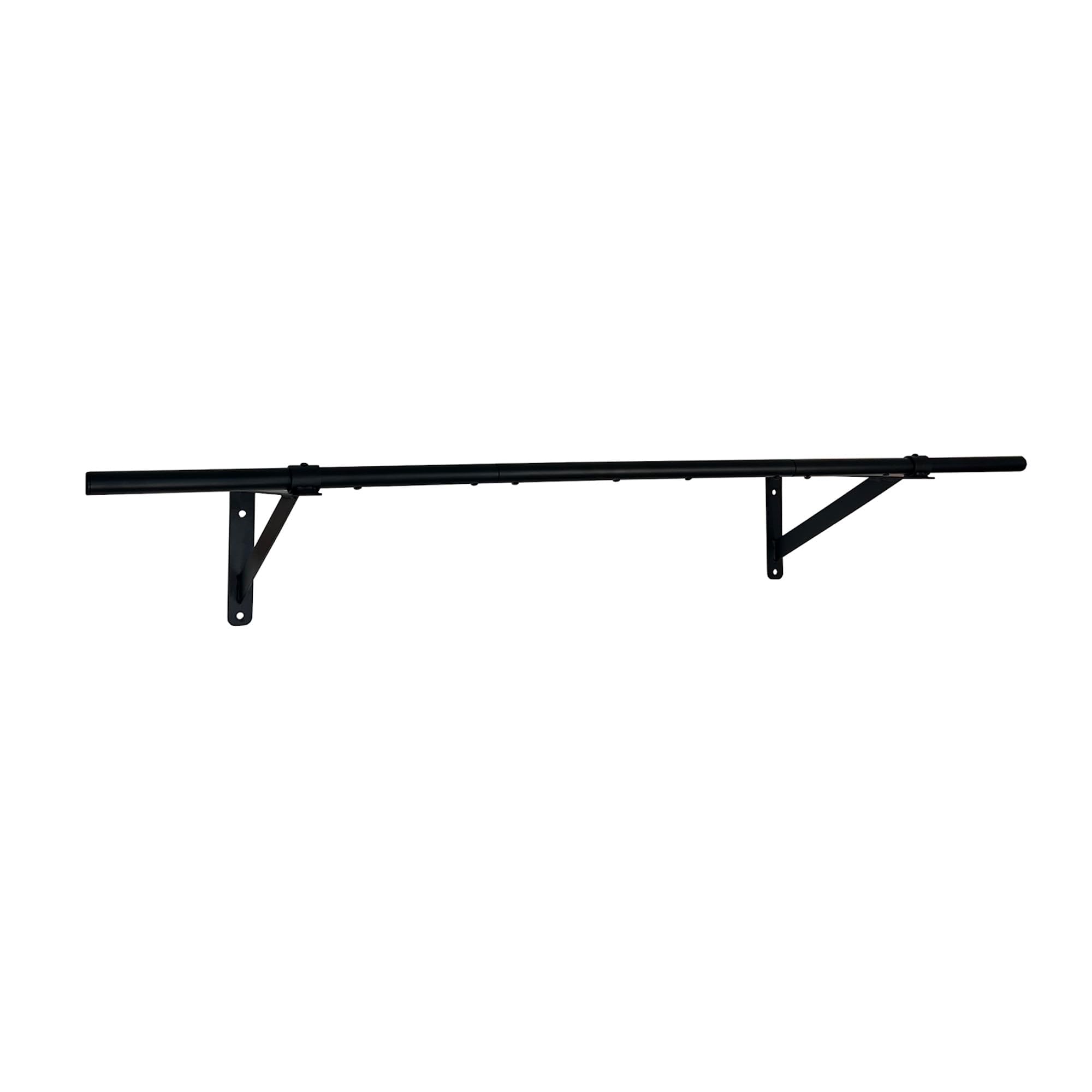 Oypla Black 4Ft Wall Mounted Garment Clothes Rail Super Heavy Duty All Metal