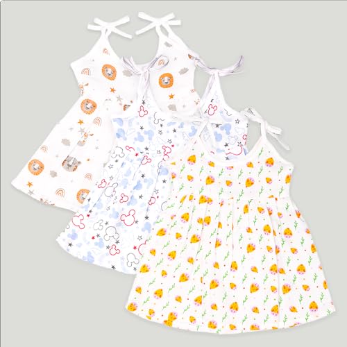Image of Kidbea Extra Soft Mulmul Cotton Jhabla Cloth for New Born Baby Set